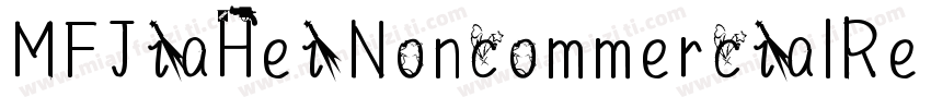 MFJiaHei NoncommercialRegular字体转换